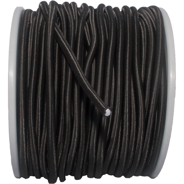 Bungee Cord, 8 mm, black,  price per 1 metre