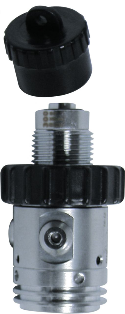 Compact 1st Stage with integratedoverpressure valve, G 5/8" thread, 300bar, 1 HP port